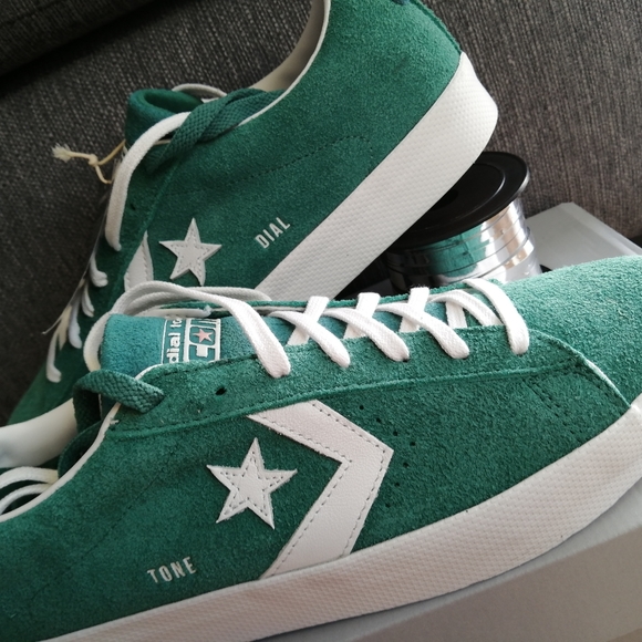 Converse X Dial Tone Vulc Pro Leather. Size 13 Men U.S. Vintage Jade Green. - Picture 5 of 9